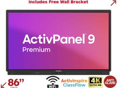 Promethean ActivPanel 9 Premium 86” Interactive Touchscreen - AP9-B86-EU-1