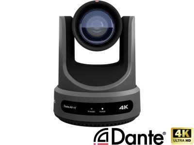 PTZOptics PT12X-4K-GY 12X Link 4K Auto-Tracking PTZ Camera with Dante AV-H™ in Grey - 12x