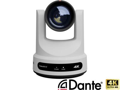 PTZOptics PT12X-4K-WH 12X Link 4K Auto-Tracking PTZ Camera with Dante AV-H™ in White - 12x