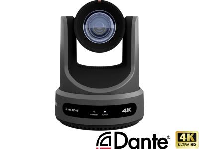 PTZOptics PT20X-4K-GY 20x Link 4K Auto-Tracking PTZ Camera with Dante AV-H™ in Grey - 20x