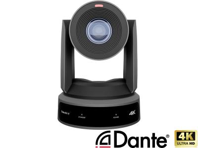 PTZOptics PT30X-4K-GY 30x Link 4K Auto-Tracking PTZ Camera with Dante AV-H™ in Grey - 30x