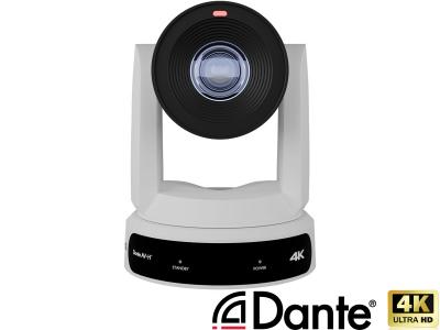 PTZOptics PT30X-4K-WH 30x Link 4K Auto-Tracking PTZ Camera with Dante AV-H™ in White - 30x