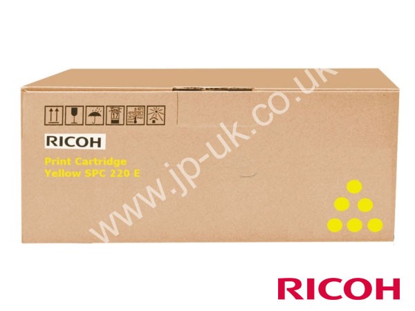 Genuine Ricoh 406055 / 407643 Yellow Toner Cartridge to fit SPC221SF Colour Laser Printer 