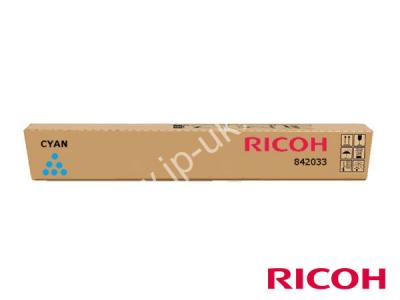 Genuine Ricoh 842033 Cyan Toner Cartridge to fit Ricoh Colour Laser Printer 