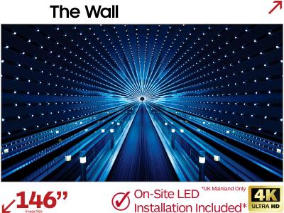 Samsung 146” 0.84mm The Wall All-in-One 4K HDR LED Display with On-Site Installation