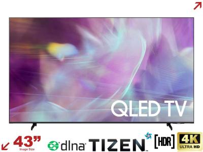 Samsung 43HQ60A 43" QLED 4K Smart Premium Commercial IPTV with Tizen OS, Wi-Fi and DLNA Mirroring
