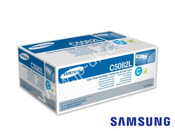 Genuine Samsung CLT-C5082L / SU055A Hi-Cap Cyan Toner Cartridge to fit Colour Laser Colour Laser Printers Printer