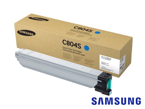 Genuine Samsung CLT-C804S/ELS / SS546A Cyan Toner Cartridge to fit Colour Laser Colour Laser Printers Printer