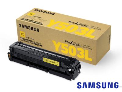 Genuine Samsung CLT-Y503L/ELS / SU491A Yellow Toner Cartridge to fit Colour Laser Samsung Printer