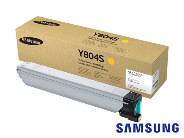Genuine Samsung CLT-Y804S/ELS / SS721A Yellow Toner Cartridge to fit Colour Laser Colour Laser Printers Printer