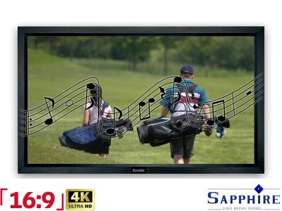 Sapphire 16:9 Ratio 349.8 x 196.8cm Acoustic Transparent Fixed Frame Projector Screen - SFSC350-AT