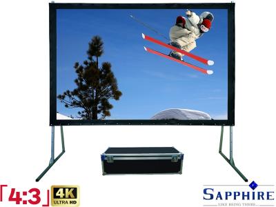 Sapphire 4:3 Ratio 304.8 x 228.6cm Rapidfold Screen - SFFS305FR - Front Projection