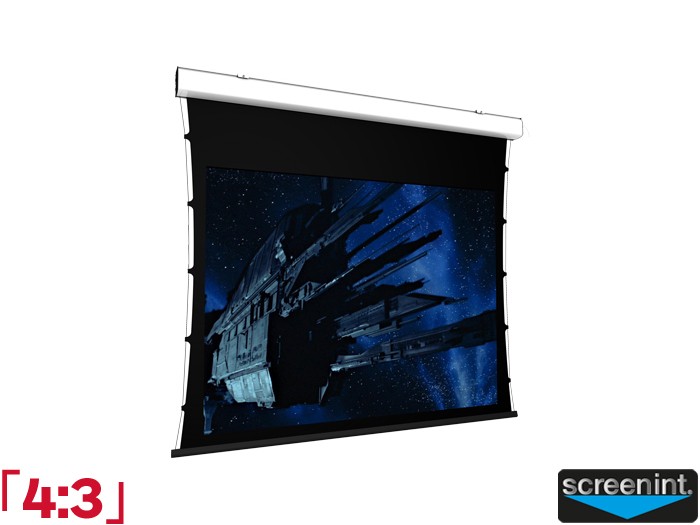 Screen International Compact Tensioned 4:3 Ratio 250 x 187.5cm Projector Screen - COMT250X190 - Tab-Tensioned