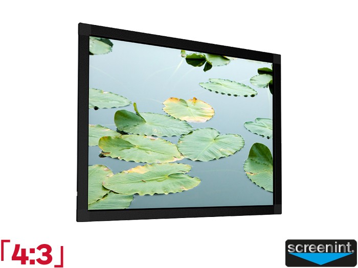 Screen International Flat Elastic 4:3 Ratio 200 x 150cm Fixed Frame Projector Screen - FE200X150-WHT - White Fabric