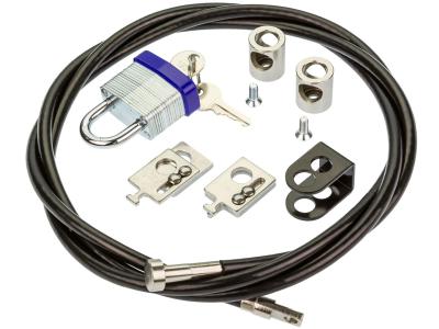 Ultima Security USCK20B Universal Security Cable Kit for Computers and Peripherals - Keyed