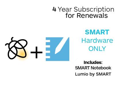 4 Years SMART Learning Suite Subscription Extension - For SMART Hardware Only