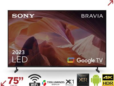 Sony FWD-75X80L/UK 75" BRAVIA 4K HDR Commercial TV with GoogleTV