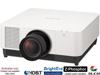 Sony VPL-FHZ131L White Projector - 13000 Lumens, 16:10 WUXGA - Laser Lamp-Free Installation - Body Only