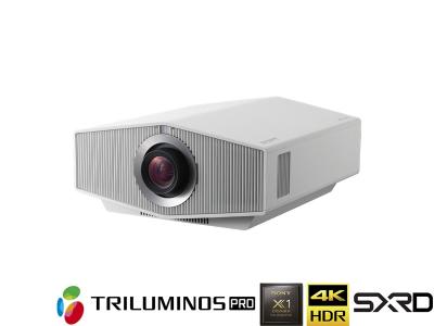 Sony VPL-XW7000/W White Projector - 3200 Lumens, 16:9 4K UHD HDR, 1.35-2.84:1 Throw Ratio - Laser Lamp-Free Native 4K SXRD
