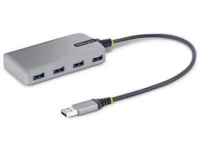 StarTech 5G4AB-USB-A-HUB USB-A to 4x USB-A Portable Hub - Grey