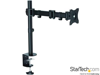 StarTech ARMPIVOTB Single-Monitor Desktop Arm Mount - Black - for 13" - 27" Screens up to 8kg