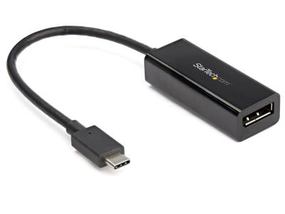 StarTech CDP2DP14B USB-C to DisplayPort 1.4 HBR3 Adapter - Black