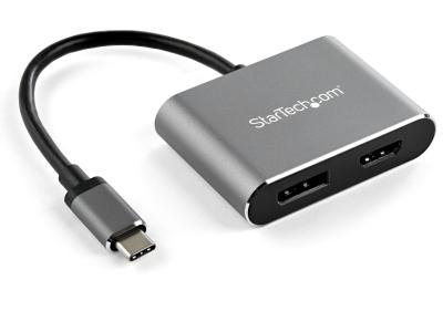 StarTech CDP2DPHD USB-C to HDMI 2.0 or DisplayPort 1.2 Adapter - Grey