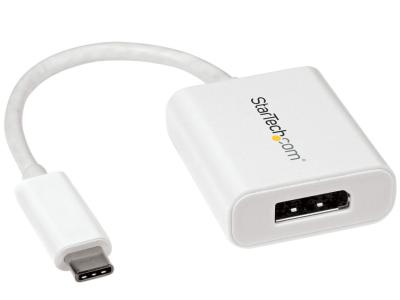 StarTech CDP2DPW USB-C to DisplayPort 1.4 HBR2 Adapter - White