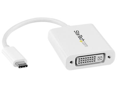 StarTech CDP2DVIW USB-C to DVI Adapter - White