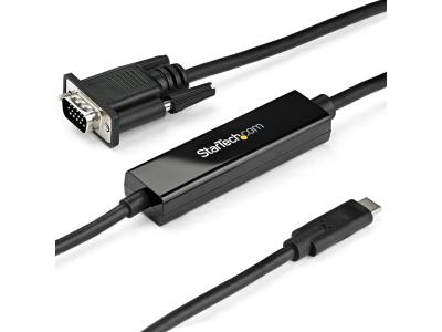 StarTech CDP2VGAMM1MB 1m USB-C to VGA Cable - Black