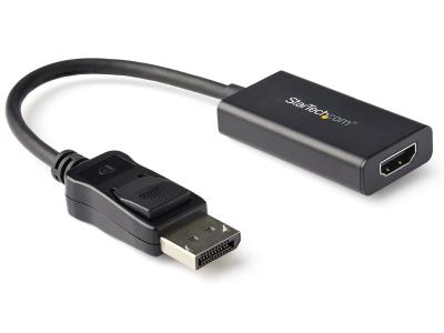 StarTech DP2HD4K60H Active DisplayPort 1.4 to HDMI 2.0b Adapter - Black
