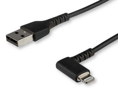 StarTech RUSBLTMM1MBR 1m Right-Angled Lightning to USB-A 2.0 Cable - Black