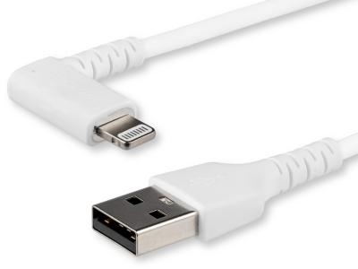 StarTech RUSBLTMM1MWR 1m Right-Angled Lightning to USB-A 2.0 Cable - White