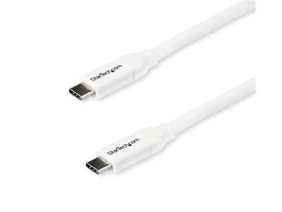 StarTech USB2C5C2MW 2M USB-C to USB-C Cable - White