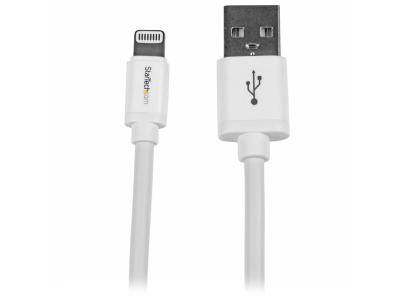 StarTech USBLT2MW 2m Lightning to USB Cable for iPad - White