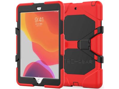 TechGear G-Shock Rugged Case for iPad 10.2" - Red / Black