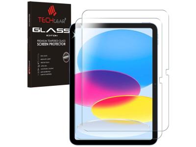 TechGear 2 Pack Tempered Glass Screen Protector for iPad 10.9" Gen10 2022
