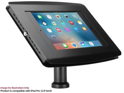 Ultima Security USA129DT40B Secure Enclosure Desk Tilt Mount for all specified 12.9" iPad Pros - Black