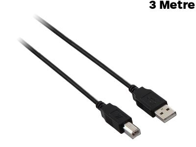 V7 3 Metre Professional USB-A to USB-B 2.0 Cable - V7E2USB2AB-03M