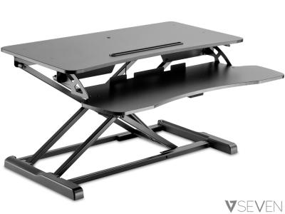 V7 DT2SSB-1E Sit-Stand Essential Desktop Workstation - Black