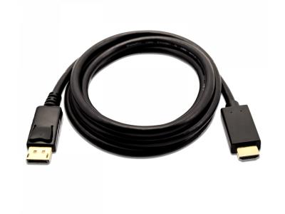 V7 V7DP2HD-02M-BLK-1E 2m DisplayPort 1.2 to HDMI 1.4 Cable - Black