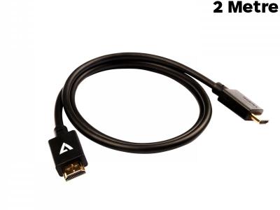 V7 2 Metre Certified 48Gbps 8K HDMI 2.1 Cable - V7HDMIPRO-2M-BLK