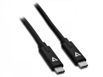V7 V7UCC-1M-BLK-1E 1m USB-C USB 3.2 Gen2 Cable - Black