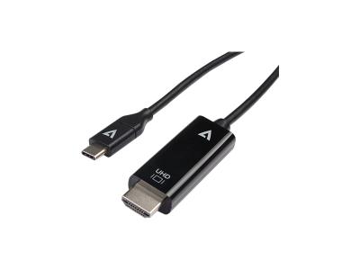 V7 V7UCHDMI-1M 1m USB-C to HDMI 2.0 Cable - Black