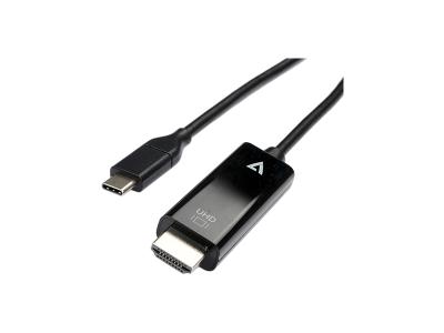 V7 V7UCHDMI-2M 2m USB-C to HDMI 2.0 Cable - Black