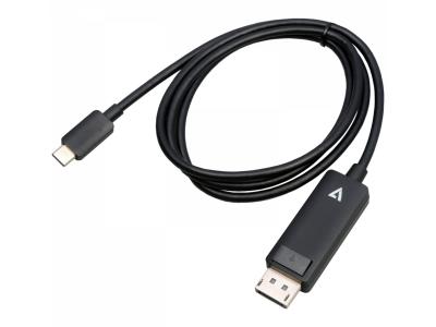 V7 V7USBCDP14-1M 1m USB-C to DisplayPort 1.4 Cable - Black