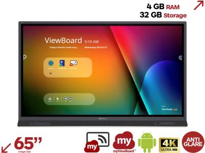 Viewsonic ViewBoard IFP6552-1A 65” 4K Interactive Touchscreen with MyViewBoard
