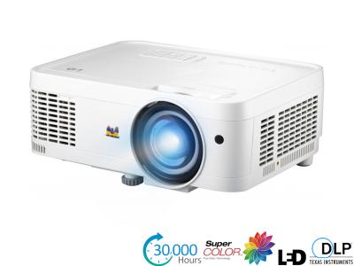 Viewsonic LS560W Projector - 3000 Lumens, 16:10 WXGA, 0.49:1 Throw Ratio - LED Lamp-Free Short Throw