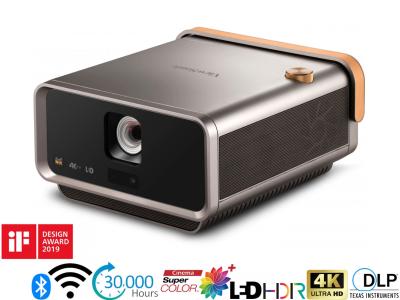 Viewsonic X11-4K Projector - 2400 LED Lumens, 16:9 4K UHD HDR, 0.8:1 Throw Ratio - Short Throw Portable LED Wireless with Bluetooth Harman Kardon® Speakers