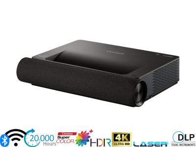 Viewsonic X2000B-4K Black Projector - 2000 Lumens, 16:9 4K UHD HDR, 0.22:1 Throw Ratio - Laser Lamp-Free Ultra Short Throw Wireless with Bluetooth Harman Kardon® Speakers